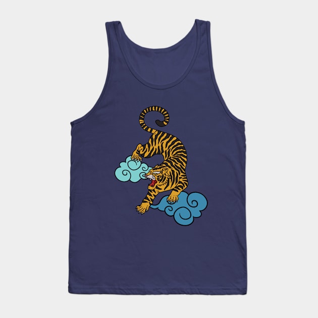 Great tiger on beautifull sky Tank Top by RiyanRizqi